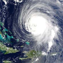 Photo of astronaut out in space